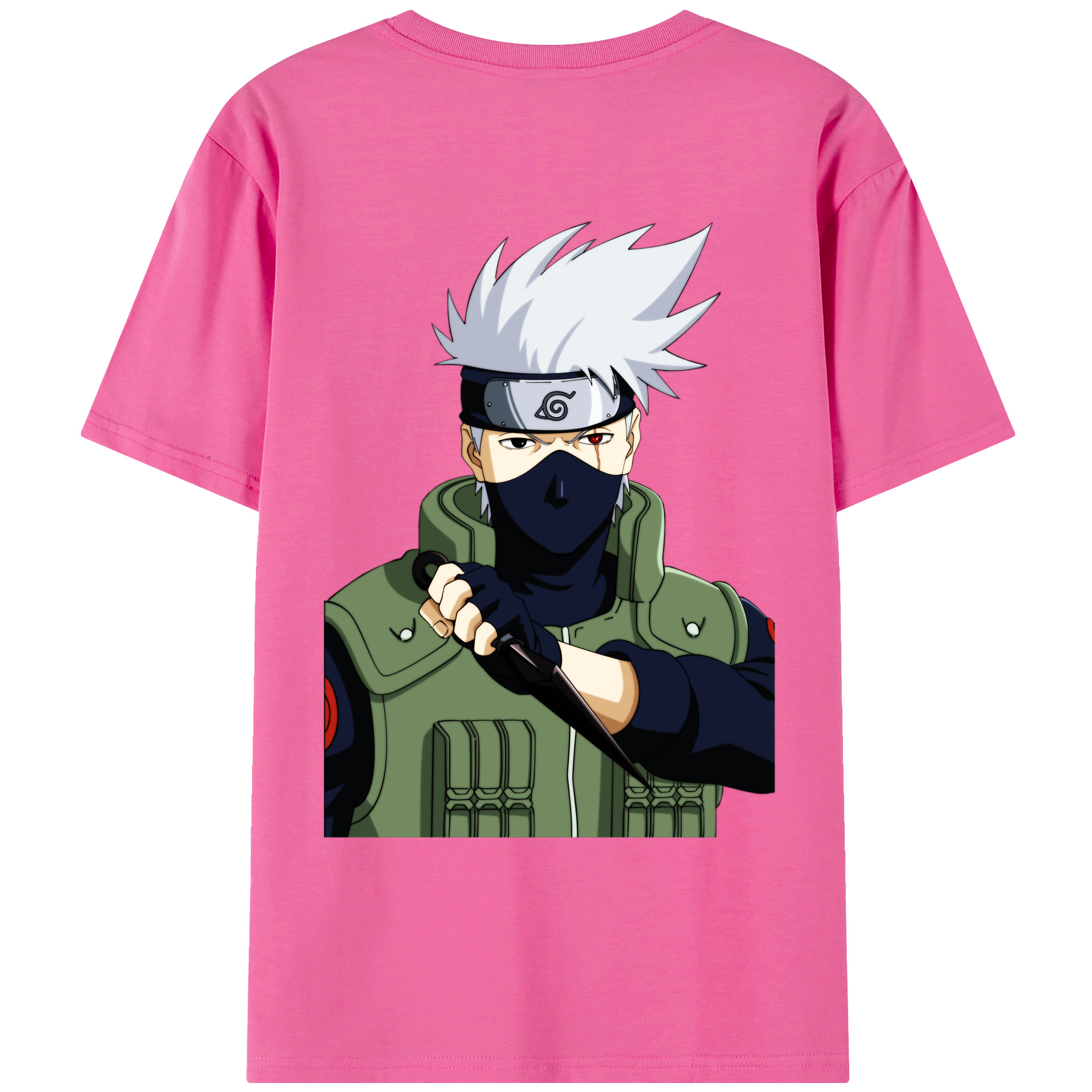 （画像用） NARUTO -ナルト- はたけ カカシ Hatake Kakashi レディース半袖Tシャツ(バックプリント)